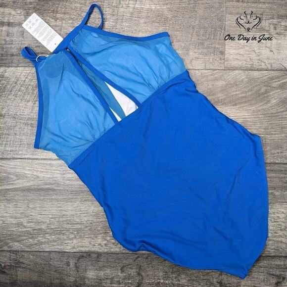 I2CRAZY High Neck Mesh One Piece Swimsuit Size M - Picture 6 of 6